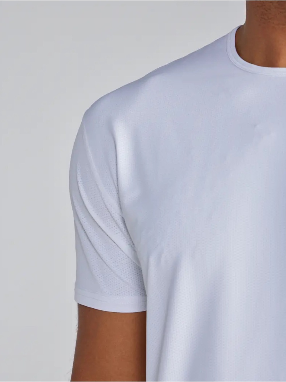 NWT BYLT Pulse Short Sleeve Drop Cut in White - Picture 3 of 12